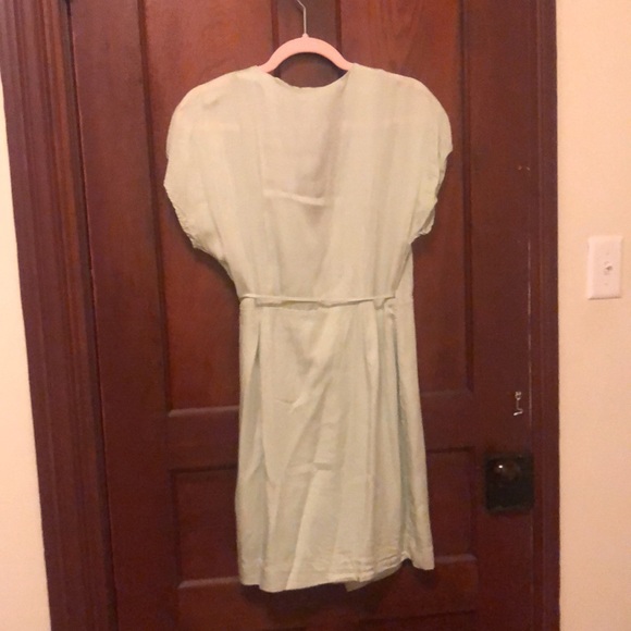 Wrap mini dress *pistachio not forest green!* - Picture 4 of 8